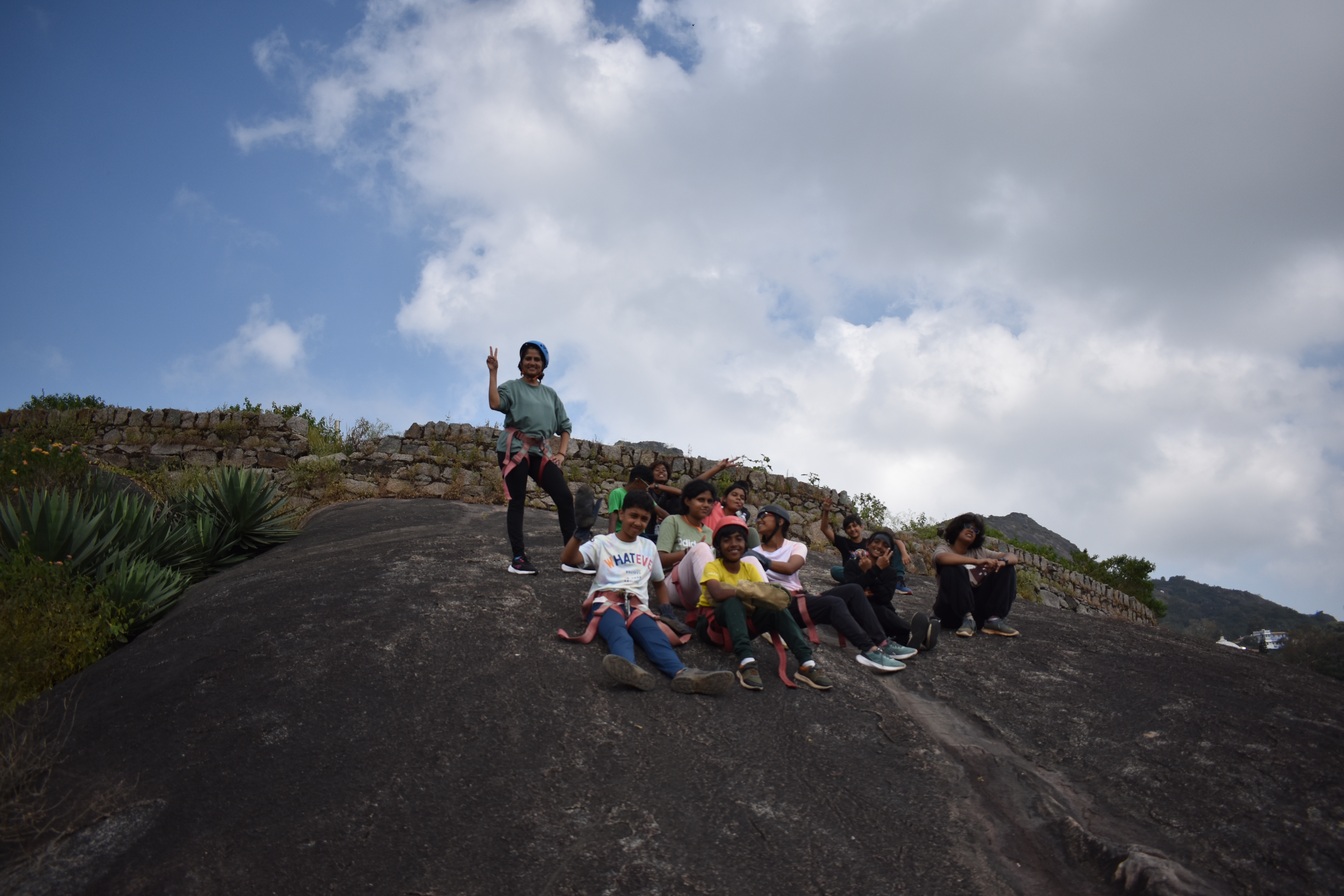 Kids on summit with Rupa